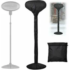 Cubierta Para Muebles De Jardín, Cubierta Para Calentador De Patio (180x52 Cm), Cubierta Para Calentador Oxford Impermeable 420d, Cubierta Para Calentador De Patio A Gas Para Exteriores A Prueba De Po