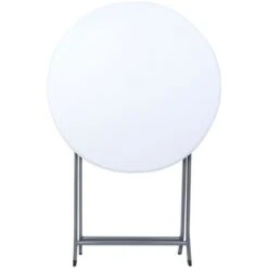 Rebecca Mobili Mesa De Balcón Plegable Acero Plástico Blanco Gris Ahorro De Espacio -Mano Mano Ventas 88188029 4