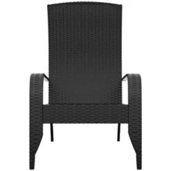Silla De Jardín Adirondack Ratán Sintético Negro VidaXL -Mano Mano Ventas 88257167 4
