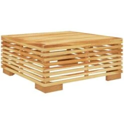 Mesa De Centro Para Jardín Madera Maciza Teca 69,5x69,5x31 Cm VidaXL