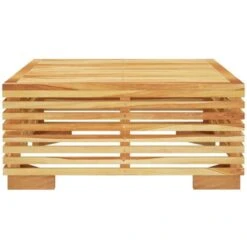 Mesa De Centro Para Jardín Madera Maciza Teca 69,5x69,5x31 Cm VidaXL -Mano Mano Ventas 88266745 4