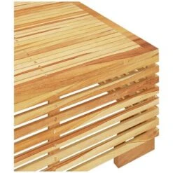 Mesa De Centro Para Jardín Madera Maciza Teca 69,5x69,5x31 Cm VidaXL -Mano Mano Ventas 88266745 5