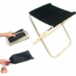 Taburete Plegable Para Acampar, Mini Taburete Plegable Portátil Taburete Plegable Portátil Para Acampar Pesca Viajes FVO -Mano Mano Ventas 88286267 3