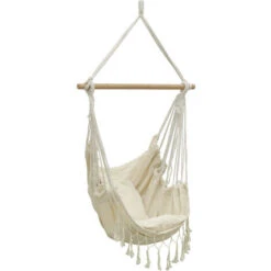 Sillón Hamaca De Algodón Crudo