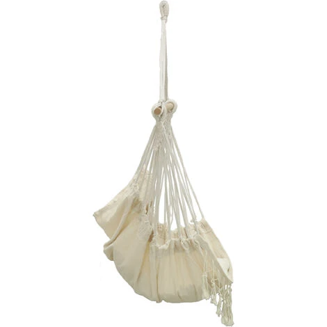 Sillón Hamaca De Algodón Crudo 3 Sillón Hamaca De Algodón Crudo - Imagen 3