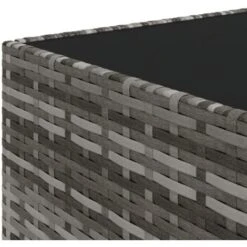 Mesa De Centro Jardín Cuadrada Ratán Sintético Gris 50x50x30 Cm VidaXL -Mano Mano Ventas 89547901 5