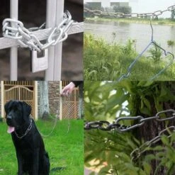 Cadena Con Dos Mosquetones, 1M Cadena De Silla Colgante De Acero Inoxidable, Cadena De Extensión De Sillas Colgantes, Kit Colgante Para Hamaca, Pilates, Equipo Interior Y Exterior - MODOU -Mano Mano Ventas 90006773 5