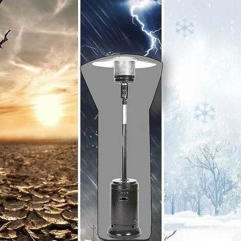 LangRay 1PCS -210d Negro Resistente Al Agua Standup Patio Calentador Cubierta Calentador Cubiertas 4 LangRay 1PCS -210d Negro Resistente Al Agua Standup Patio Calentador Cubierta Calentador Cubiertas - Imagen 4