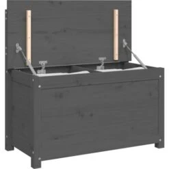 Banco De Madera Maciza De Pino Gris 80x41x77 Cm VidaXL -Mano Mano Ventas 90218270 5