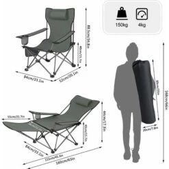 WOLTU Set De 2 Silla Camping Sillas Plegables Silla De Acampada Portátil Ligera Para Picnic Playa Jardín Pesca Con Portavasos Gris -Mano Mano Ventas 90397045 3