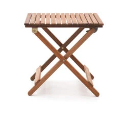 Mesa Auxiliar Para Terraza O Balcón Chillvert Savona 48x48x46 Cm Plegable De Madera De Bosques Sostenibles Tamaño Compacto -Mano Mano Ventas 90585461 3