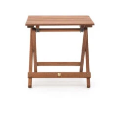 Mesa Auxiliar Para Terraza O Balcón Chillvert Savona 48x48x46 Cm Plegable De Madera De Bosques Sostenibles Tamaño Compacto -Mano Mano Ventas 90585461 5