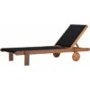 Tumbona De Madera Exótica Saigón - Arce - Negro