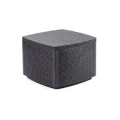 IPAE PROGARDEN MESA RESINA NAXOS IMITACION RATTAN CHEST 53x53x40 ANTRACITA