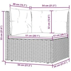 Sofá De Esquina De Jardín Con Cojines Ratán Sintético Negro VidaXL 7 Sofá De Esquina De Jardín Con Cojines Ratán Sintético Negro VidaXL -Mano Mano Ventas 91682724 3