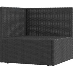 Sofá De Esquina De Jardín Con Cojines Ratán Sintético Negro VidaXL 8 Sofá De Esquina De Jardín Con Cojines Ratán Sintético Negro VidaXL -Mano Mano Ventas 91682724 4