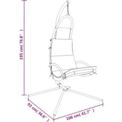 Silla Colgante De Jardín Con Cojín Acero Y Tela Oxford Crema VidaXL 7 Silla Colgante De Jardín Con Cojín Acero Y Tela Oxford Crema VidaXL -Mano Mano Ventas 91928844 3