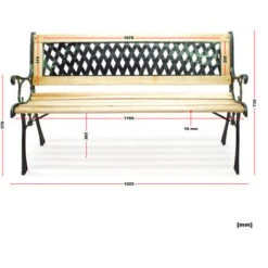 Banco Jardín Asiento Parque Inge Madera Y Hierro Fundido Respaldo Rejilla 2 Plazas Interior Exterior 7 Banco Jardín Asiento Parque Inge Madera Y Hierro Fundido Respaldo Rejilla 2 Plazas Interior Exterior -Mano Mano Ventas 9225058 3