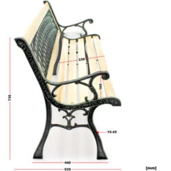 Banco Jardín Asiento Parque Inge Madera Y Hierro Fundido Respaldo Rejilla 2 Plazas Interior Exterior 9 Banco Jardín Asiento Parque Inge Madera Y Hierro Fundido Respaldo Rejilla 2 Plazas Interior Exterior -Mano Mano Ventas 9225058 5