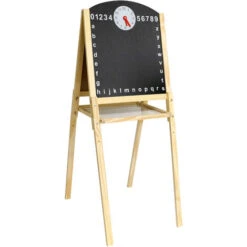 La Pizarra Magnética De Madera Niños Con Accesorios Y Reloj XL