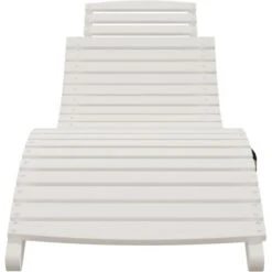 Tumbona De Madera Maciza Acacia Blanca 184x55x64 Cm VidaXL 8 Tumbona De Madera Maciza Acacia Blanca 184x55x64 Cm VidaXL -Mano Mano Ventas 92786166 4