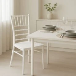 Silla Blanca Vintage Para Catering Bares Restaurantes Y Cocinas -Mano Mano Ventas 9380326 3