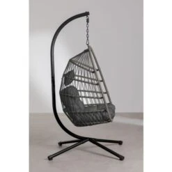 Sillón Colgante Con Base Y Cojín Anoop SKLUM Gris Hormigón -Mano Mano Ventas 93971024 3