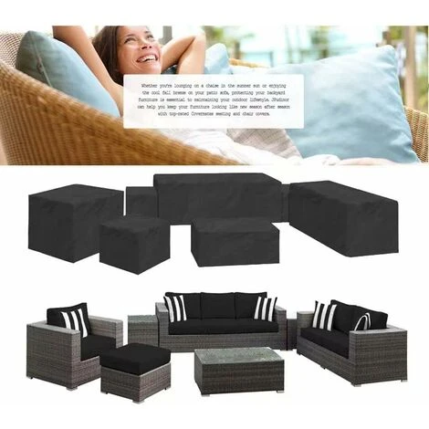 RHAFAYRE Cubierta Para Mesa De Jardín 126 X 126 X 74 Cm, Cubierta Protectora De Lona Impermeable Para Muebles De Jardín E Invierno Muebles De Jardín 3 RHAFAYRE Cubierta Para Mesa De Jardín 126 X 126 X 74 Cm, Cubierta Protectora De Lona Impermeable Para Muebles De Jardín E Invierno Muebles De Jardín - Imagen 3