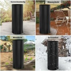 Cubierta Del Calentador Del Patio, Cubierta Del Calentador Del Patio, Cubierta Del Calentador, Cubierta Protectora Del Calentador Del Patio Del Gas, Oxford Impermeable A Prueba De Viento Anti-UV,120 -Mano Mano Ventas 94210465 5