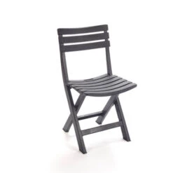 Silla Resina Plegable "Komodo" Antracita