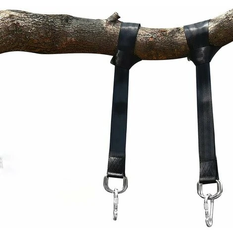 Juego De 2 Hamacas Correas Ultra Resistentes De Servicio Pesado 150CM Suspensión Con Anillo En D - Dos Mosquetones - Carga Máxima 500kg - Correas 100% Terileno No Elásticas - Adecuado Para Hamaca 1 Juego De 2 Hamacas Correas Ultra Resistentes De Servicio Pesado 150CM Suspensión Con Anillo En D - Dos Mosquetones - Carga Máxima 500kg - Correas 100% Terileno No Elásticas - Adecuado Para Hamaca