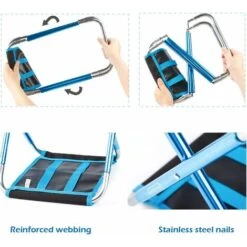 Mini Taburete Plegable Para Acampar, Asiento De Pesca Plegable Ligero, Taburete De Playa Portátil Pequeño Para Viajes, Senderismo, Senderismo, Picnic En El Jardín -Mano Mano Ventas 95148808 3