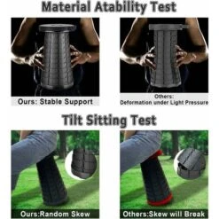 Taburete Plegable Telescópico Portátil, Taburetes De Asiento Compactos Y Livianos Con Capacidad De Carga De 550 Libras Taburete Retráctil Plegable Portátil Para Adultos Pesca Jardín Viajes Senderismo -Mano Mano Ventas 95569771 2