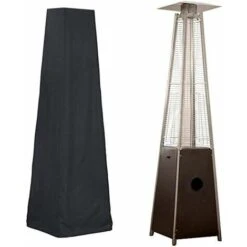 Cubierta Para Calentador De Patio - Cubierta Para Calentador Estilo Pirámide, Negra