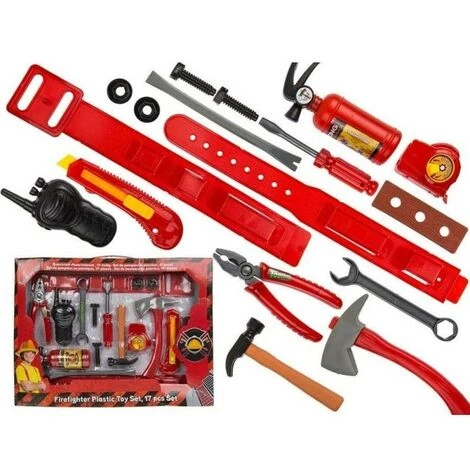 Bombero De Plástico Set 17PZ Bomberos 1 Bombero De Plástico Set 17PZ Bomberos