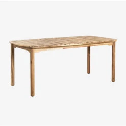 Mesa De Jardín Rectangular En Madera De Acacia (180x90 Cm) Xiana SKLUM Marrón Acacia Claro