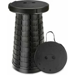 Taburete Plegable Telescópico Portátil, Taburetes De Asiento Compactos Y Livianos Con Capacidad De Carga De 550 Libras Taburete Retráctil Plegable Portátil Para Adultos Pesca Jardín Viajes Senderismo