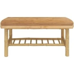 Mesa De Centro De Jardín Bambú 90x55x37 Cm VidaXL -Mano Mano Ventas 96683685 4
