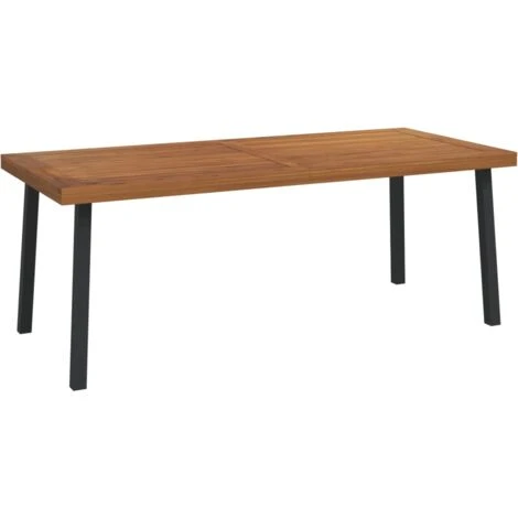 Mesa De Jardín Madera Maciza De Acacia 200x100x75 Cm VidaXL 1 Mesa De Jardín Madera Maciza De Acacia 200x100x75 Cm VidaXL