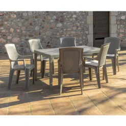 Conjunto De Jardín Florida 2 Taupe