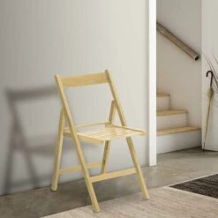 Pack De 4 Sillas Plegables Bass Natural -Mano Mano Ventas 96928035 2