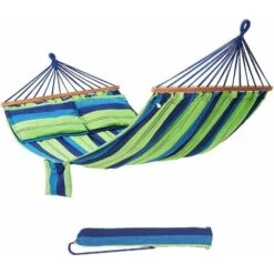 Songmics Hamaca Con Travesaño Tela De Polialgodón 210 X 150cm Carga De 300kg