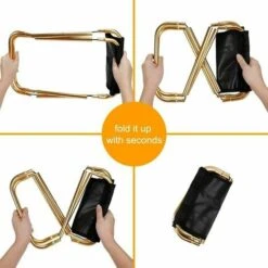 Silla De Camping Mini Taburete Silla De Camping Asiento Asiento Plegable Portátil Para Pesca Senderismo Barbacoa Viajes Negro -Mano Mano Ventas 97033797 5