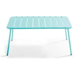 Mesa De Centro De Jardín Rectangular (90 X 50 X 40 Cm) Palavas - 7 Mesa De Centro De Jardín Rectangular (90 X 50 X 40 Cm) Palavas - -Mano Mano Ventas 97071716 4