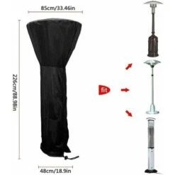 Cubierta Para Calentador De Patio, Cubierta Impermeable Para Calentador De Exterior Para Calentador De Patio, 226 X 85 X 48 Cm -Mano Mano Ventas 97079017 3