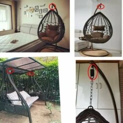 Paquete De 2 Resortes De Hamaca De Hierro Galvanizado A Prueba De Herrumbre Para Sillas Colgantes Y Columpios De Porche Capacidad De Peso 500 Lbs -Mano Mano Ventas 97079405 3