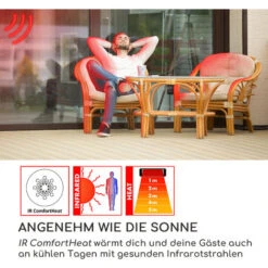 Blumfeldt Heatbell Wall Smart Estufa Exterior IPX4 800/1200/2000W Exterior -Mano Mano Ventas 97222834 4