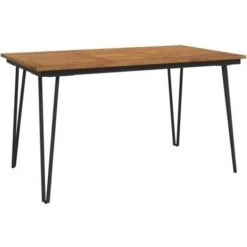 Mesa De Jardín Con Patas En U Madera Maciza Acacia 148x80x75 Cm VidaXL