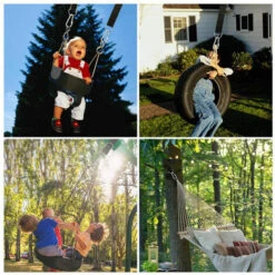 Correas Para Hamaca, Correa Para Columpio Colgante, Cojín Más Grueso Ultrarresistente, Dos Ganchos -Mano Mano Ventas 97429621 5