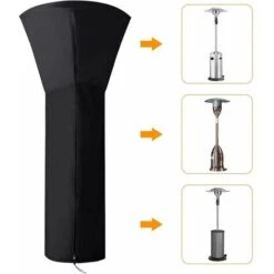 Cubierta Para Calentador De Patio, Cubiertas Para Calentador De Exterior Impermeables Redondas Negras, Protector Para Calentador De Patio Cubierta Para Calentador De Patio, 226x85x48 CM, 9 Cubierta Para Calentador De Patio, Cubiertas Para Calentador De Exterior Impermeables Redondas Negras, Protector Para Calentador De Patio Cubierta Para Calentador De Patio, 226x85x48 CM, -Mano Mano Ventas 97430607 5